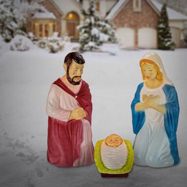 27 スケールカラーHoly Family 3 PC Set ; 6.25 H x 27.5 H by Roman-